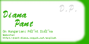 diana pant business card